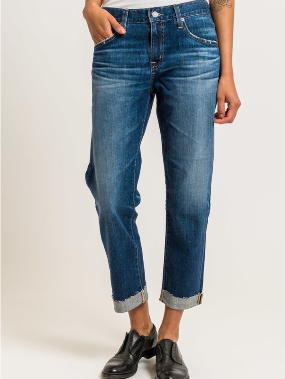 AG Ex-Boyfriend Slim Jeans 12 Years Blue Aura Denim Casual Women’s Size 27